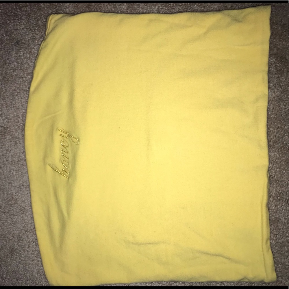 YELLOW HONEY BRANDY TUBE TOP